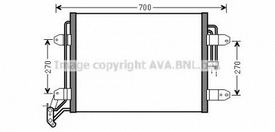 AVA QUALITY COOLING vw5291 -  Конденсатор, кондиционер